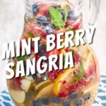 closeup of glasses of mint berry sangria from flavor portal