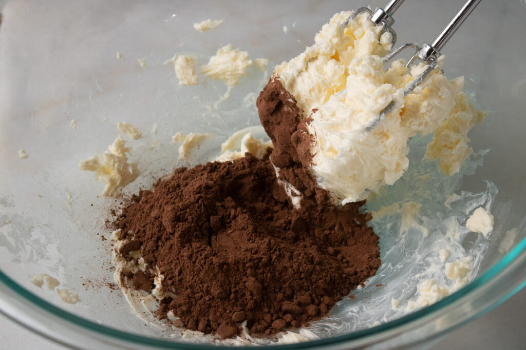 Mix cocoa powder and butter in a large bowl flavor portal