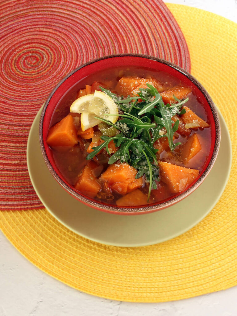 Instant Pot Sweet Potato Vegetable Soup from Flavor Portal Recipe