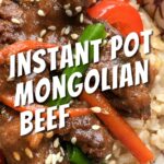 Instant Pot mongolian beef from Flavor Portal recipe on rice