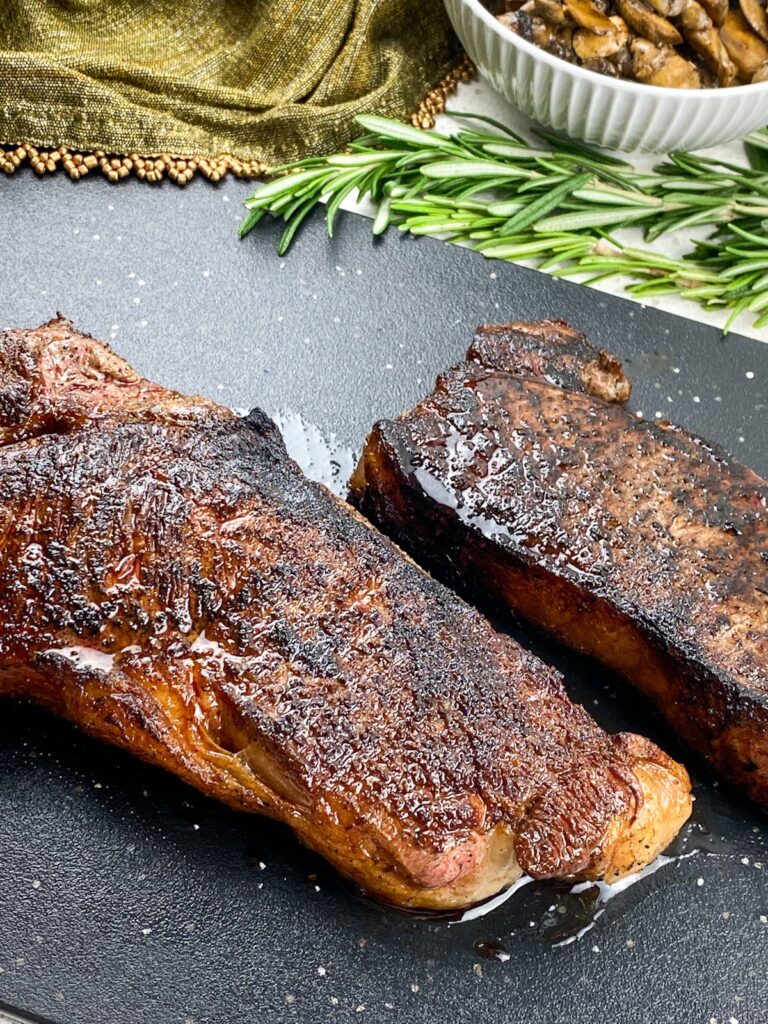 keto strip steak from Flavor Portal grilling