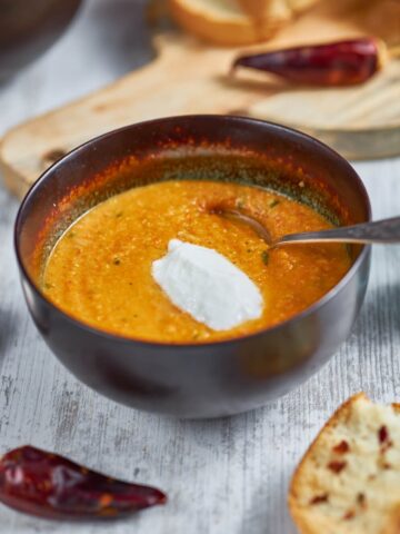 spiced carrot lentil soup from Flavor Portal recipe