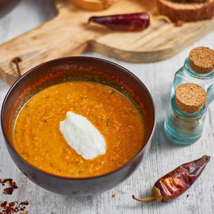 spiced carrot lentil soup from Flavor Portal recipe