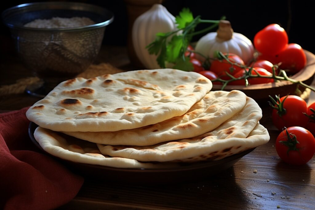 Bosnian pita bread on a plate